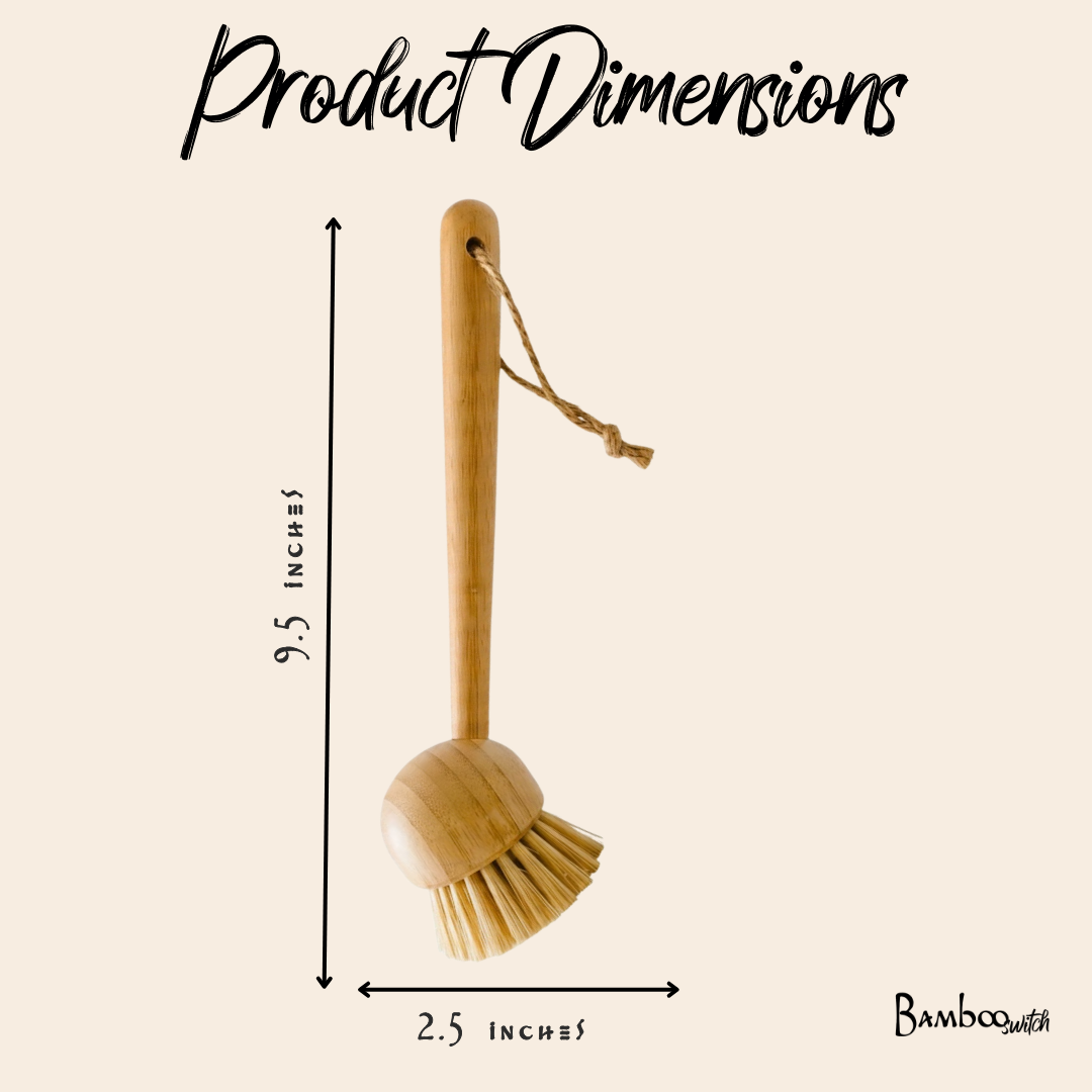 Bamboo Kitchen Dish Scrubber