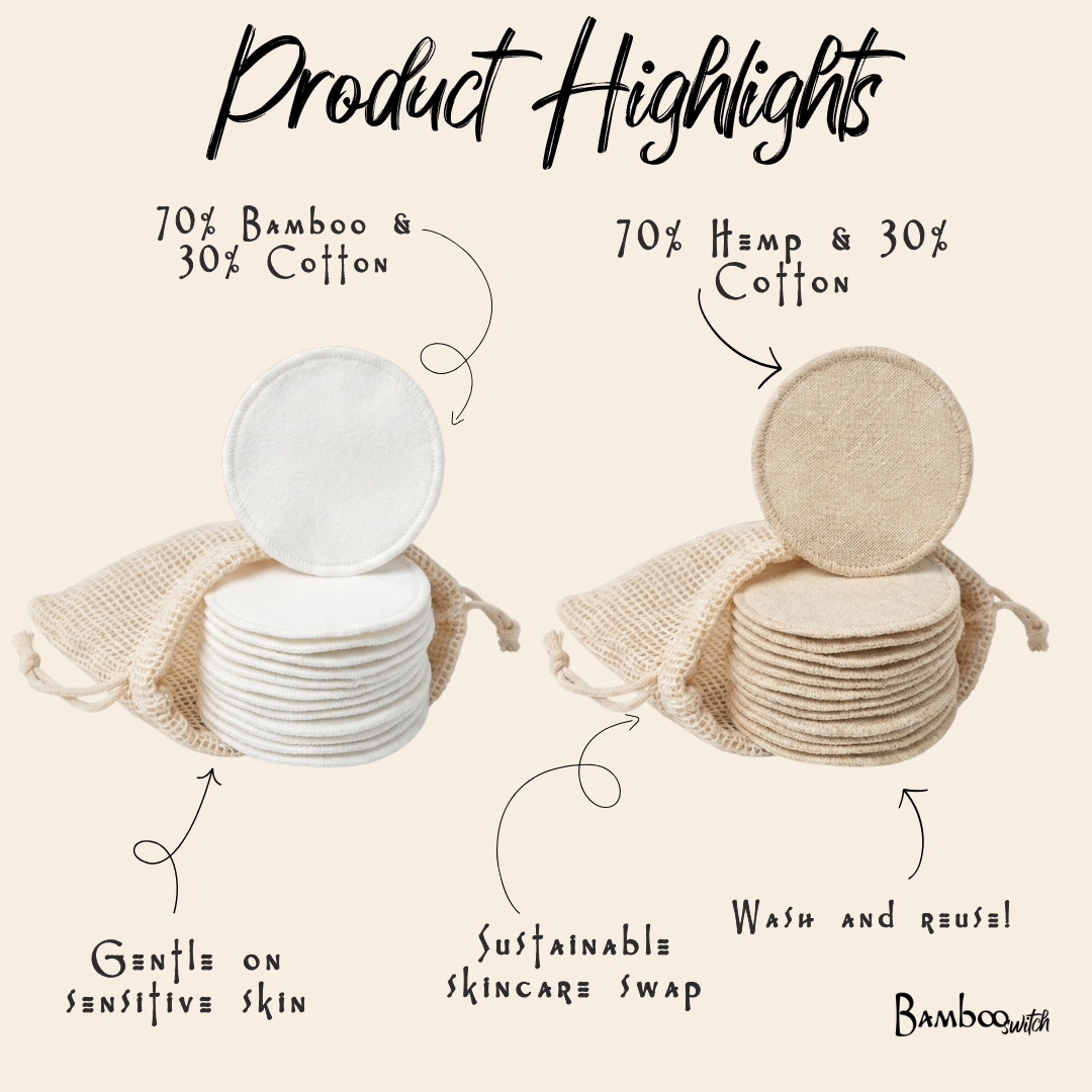 Reusable Bamboo Facial Rounds