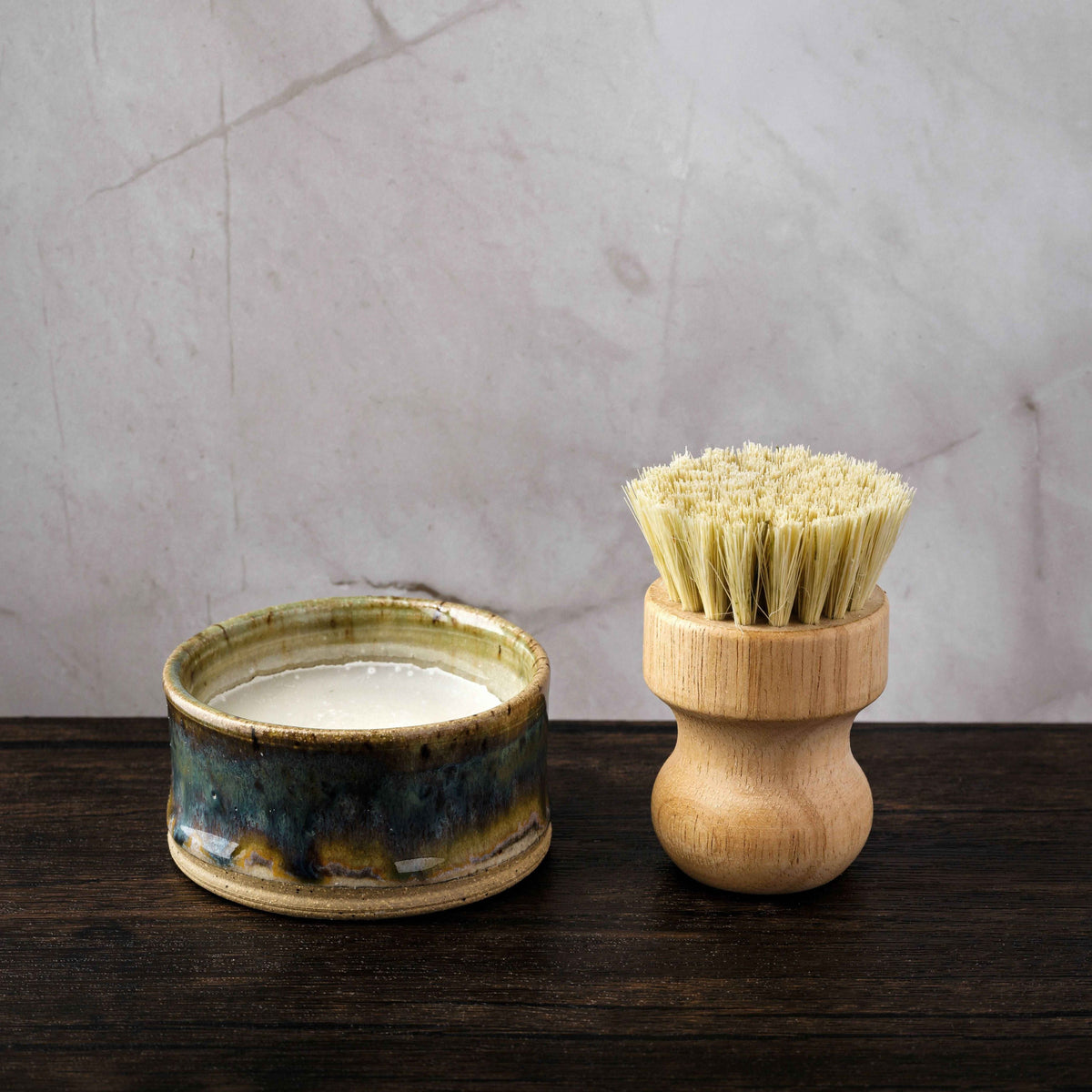 Dish Soap with Ramekin and Natural Fiber Brush