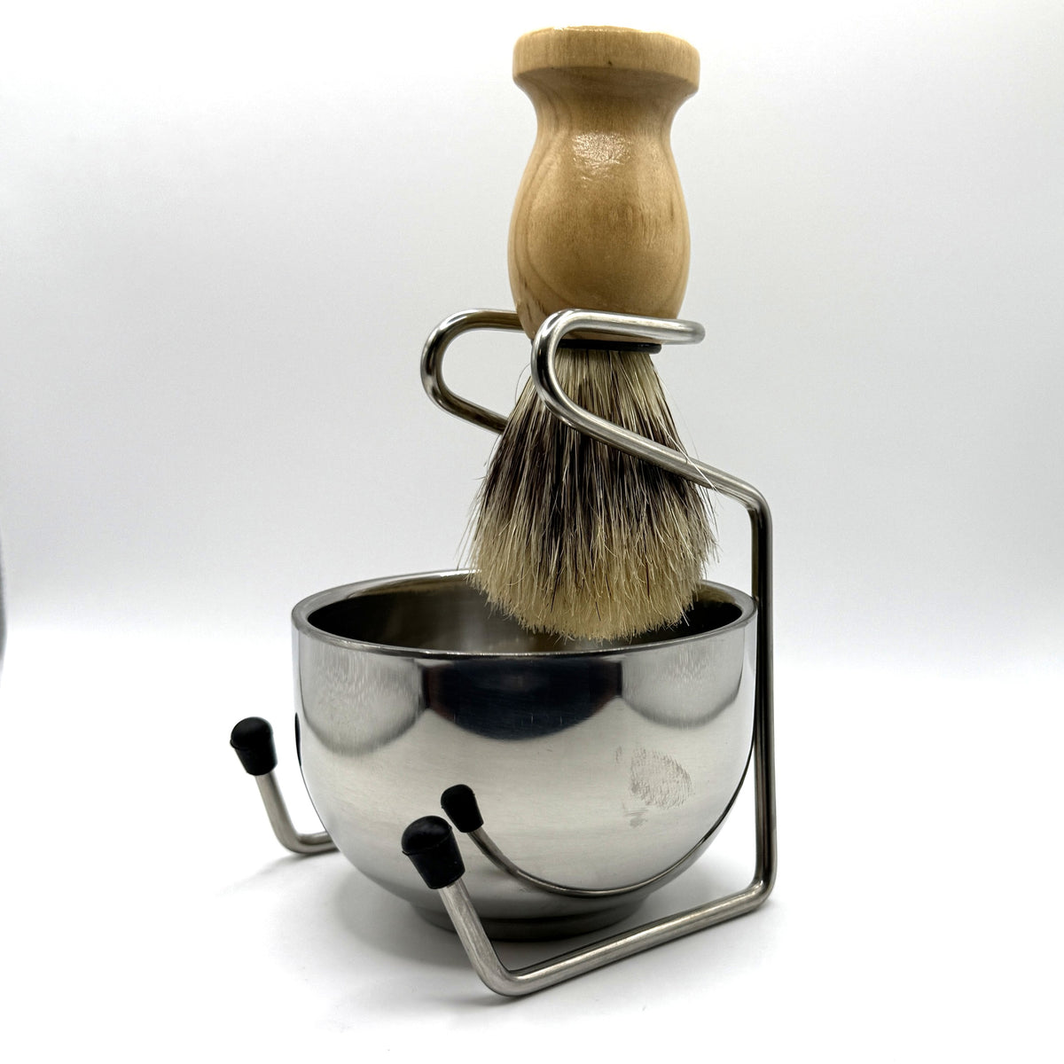 Shave Soap with Metal Shave Bowl