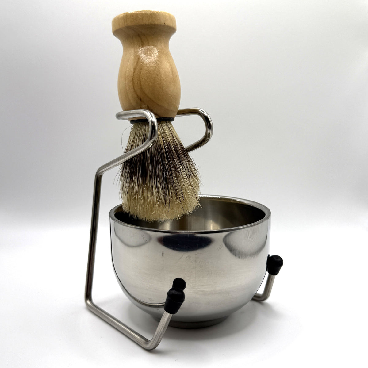 Shave Soap with Metal Shave Bowl