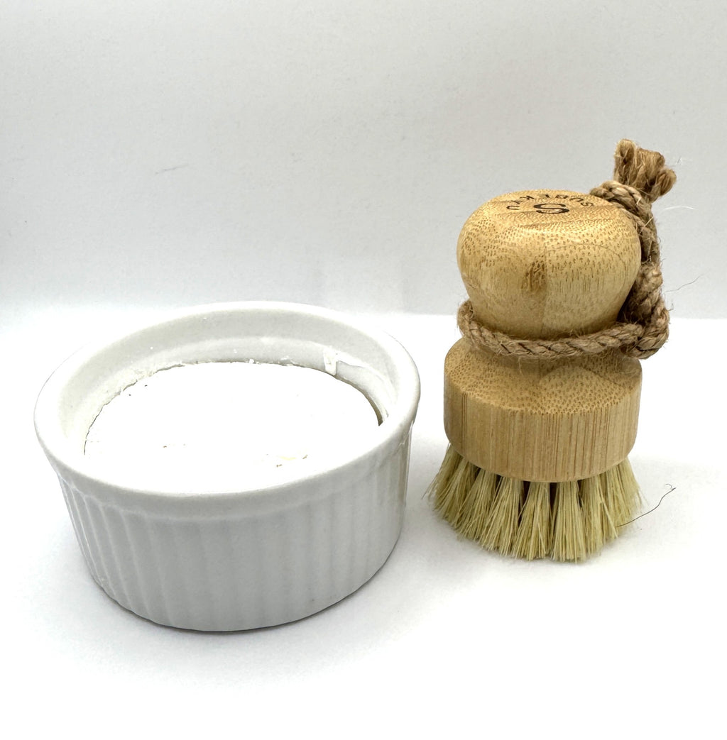 Dish Soap with Ramekin and Sisal Brush