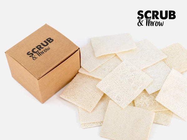 Natural Loofah Scrub Sponge — 30 Pack