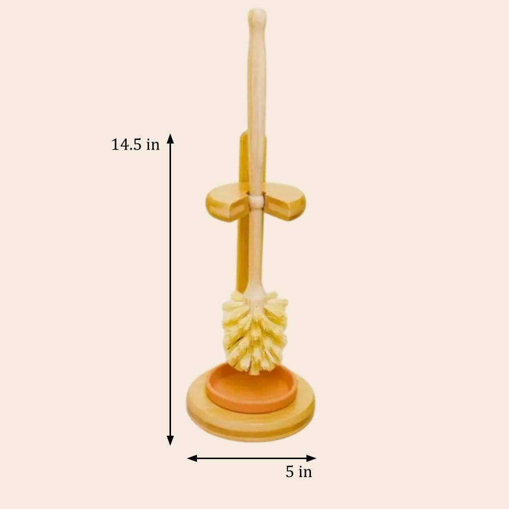 Bamboo Toilet Brush & Stand