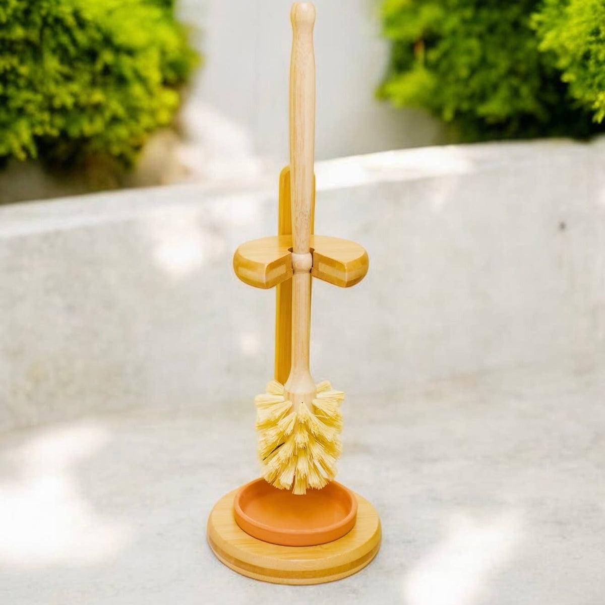 Bamboo Toilet Brush & Stand