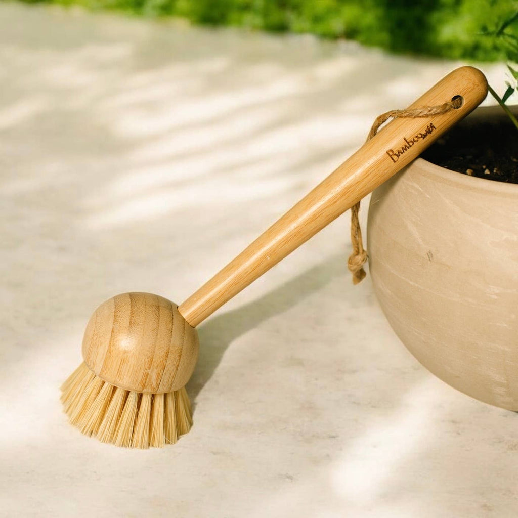 Bamboo Kitchen Dish Scrubber
